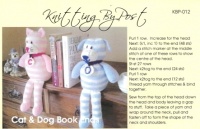 Knitting Pattern - Knitting By Post 012 -DK - Cat & Dog Bookends